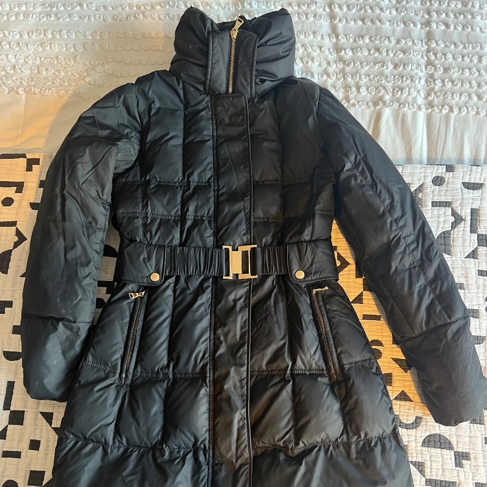 Black Express Puffer Jacket - Size Small